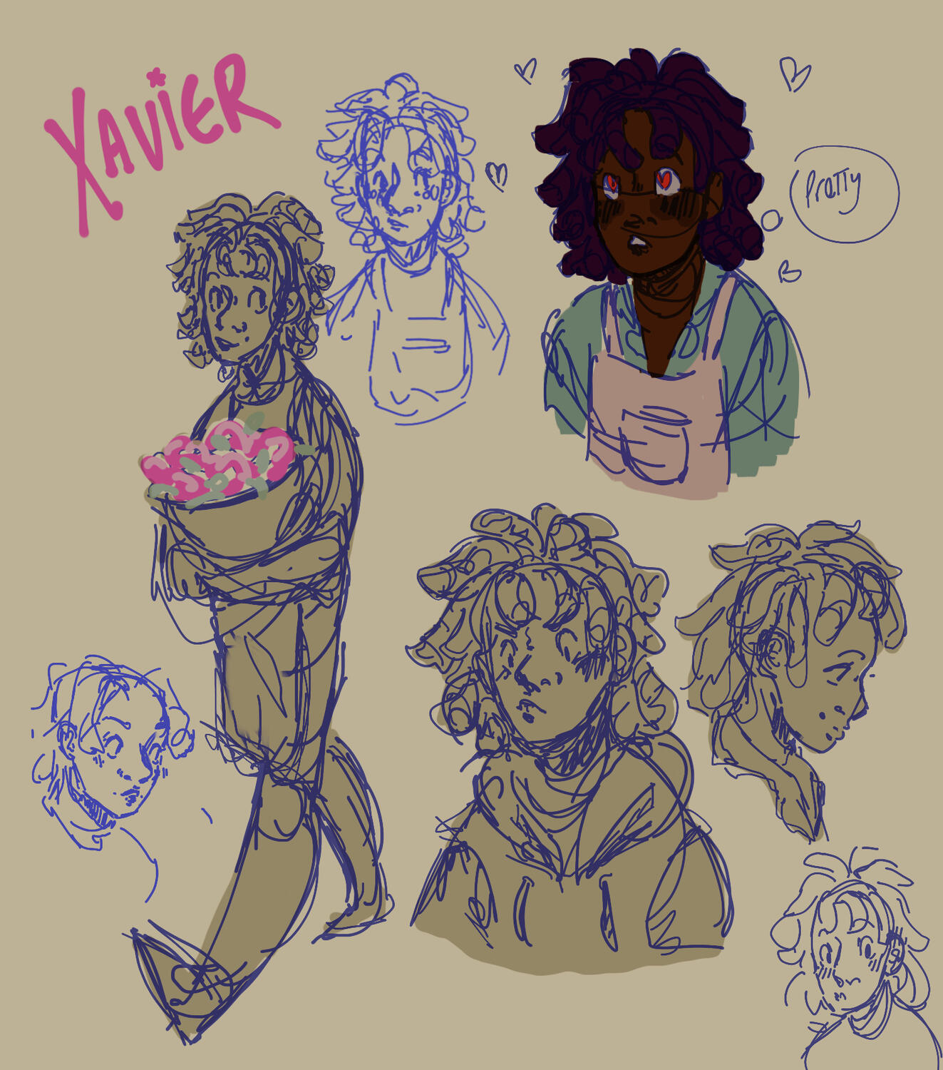 Florist "Xavier" character concept