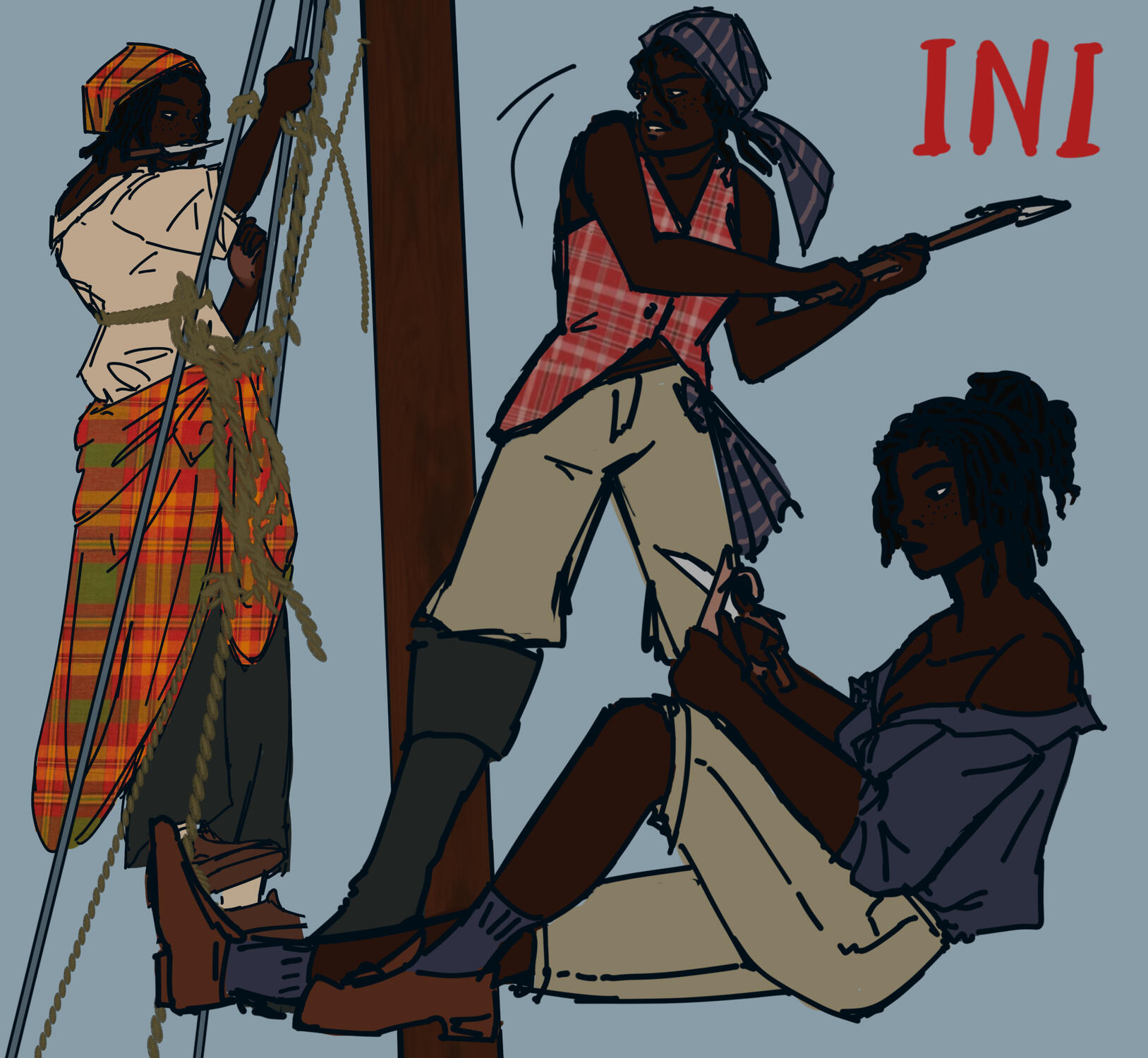 Pirate "Ini" character concept