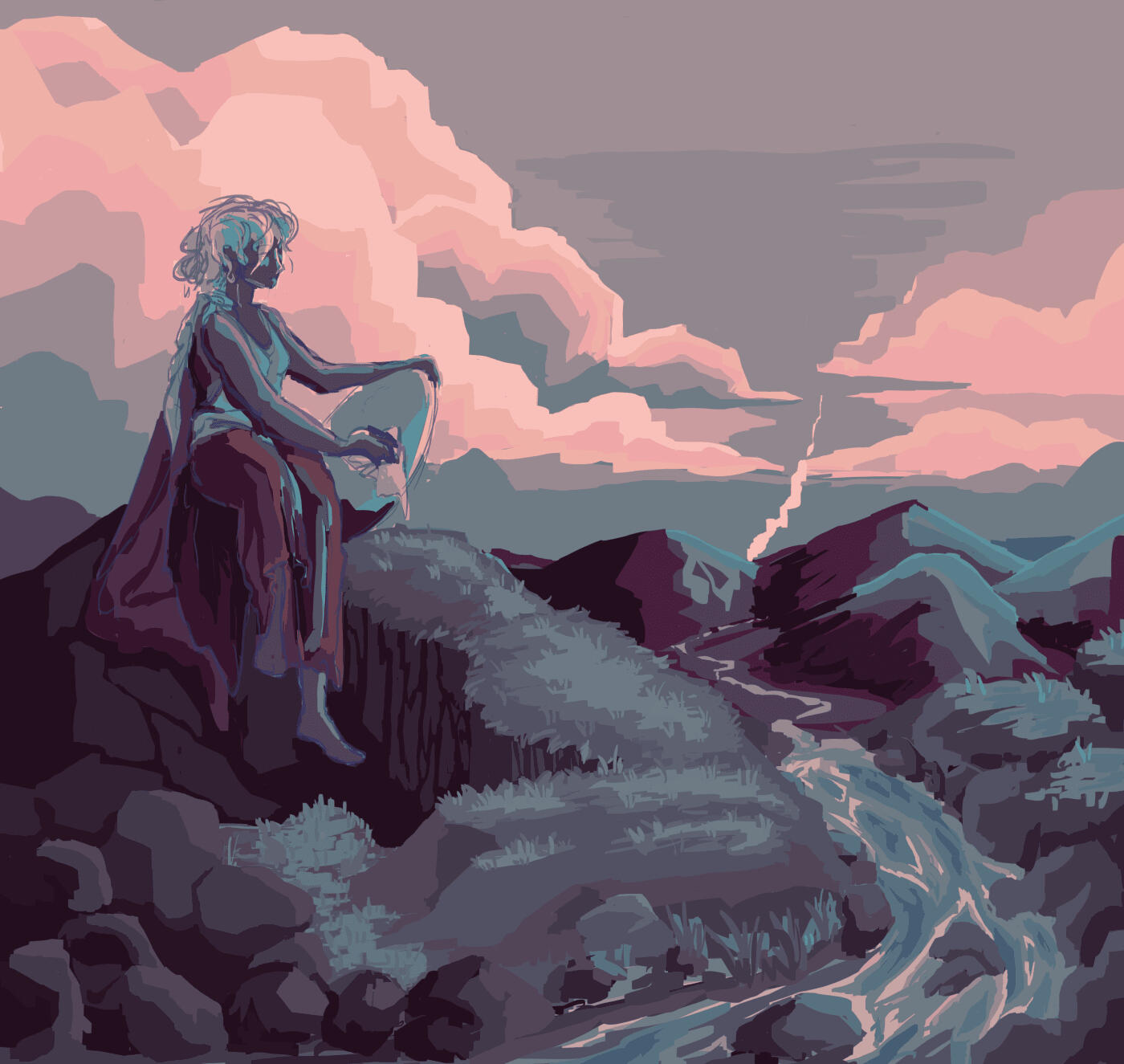 Key art concept for original comic "Snake Eyes"