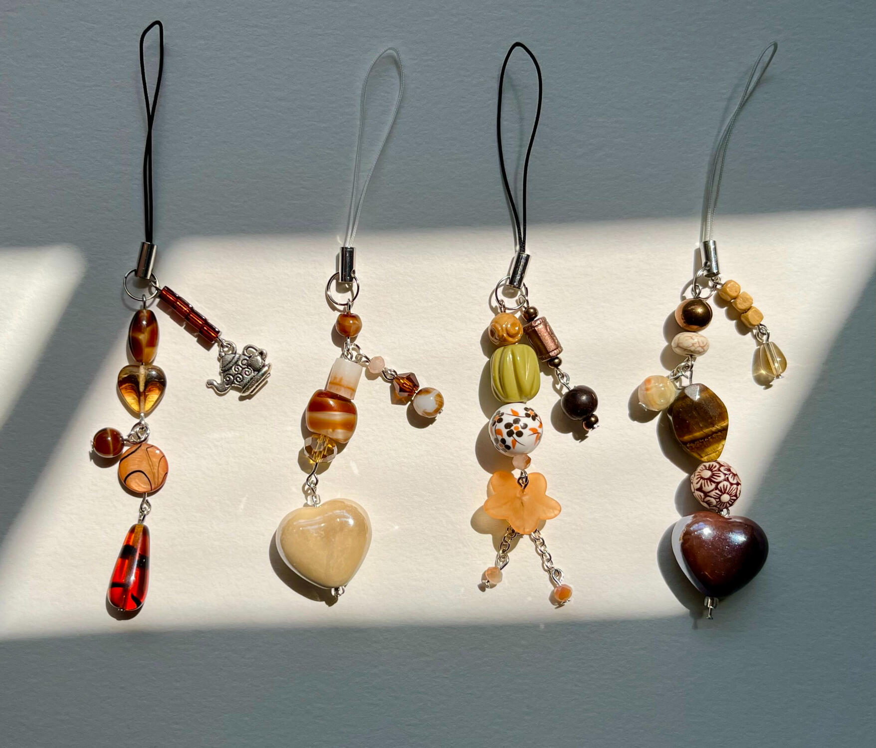 Coffee and Tea Phone Charms